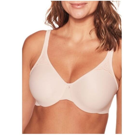 New Bali Intimates Women's Size 40DD Minimizer Bra Lace Tan Comfort - Picture 1 of 9
